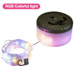 guirlande lumineuse camping modes led rechargeable portable sécurité décoration extérieure fil transparent losange gravé