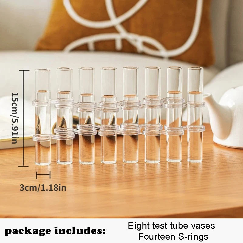 vases verre transparents modernes miniatures suspension décoration maison hydroponie plantes aquarium