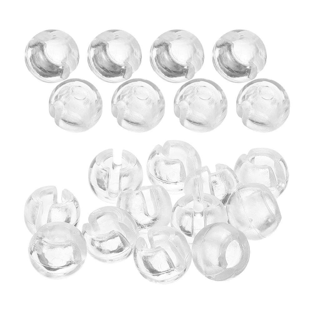 transparentes modernes rideaux arrêts chaîne billes accessoires stores enrouleurs anneaux boucles opalescentes