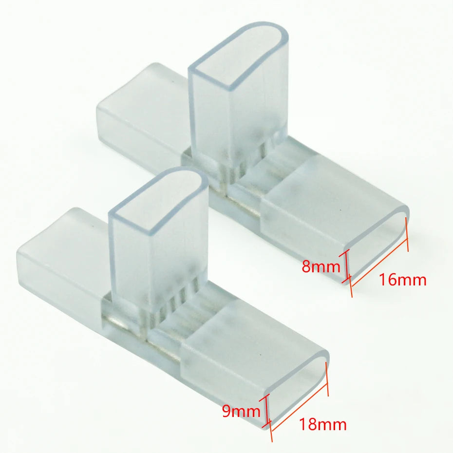 connecteurs cables transparents rectangulaires adhésifs 8x16mm 9x18mm tension 220v certification rohs cee moderne fonctionnel