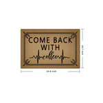 tapis marron clair motif graphique antidérapant moderne résistant bactéries extérieur entrée sol