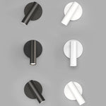 applique murale led moderne noire blanche or fixée mur éclairage minimaliste chambre 5m2
