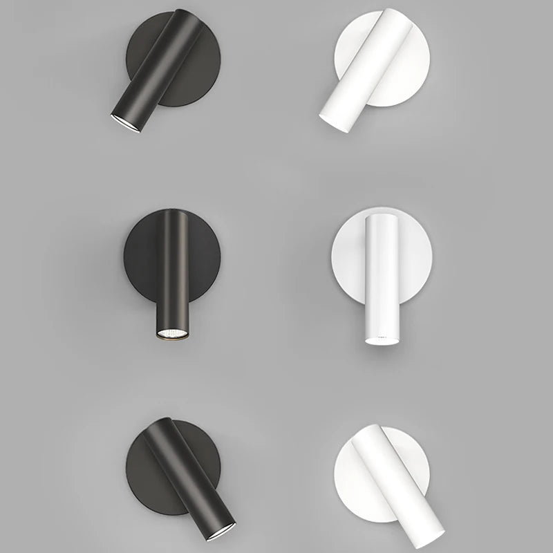 applique murale led moderne noire blanche or fixée mur éclairage minimaliste chambre 5m2