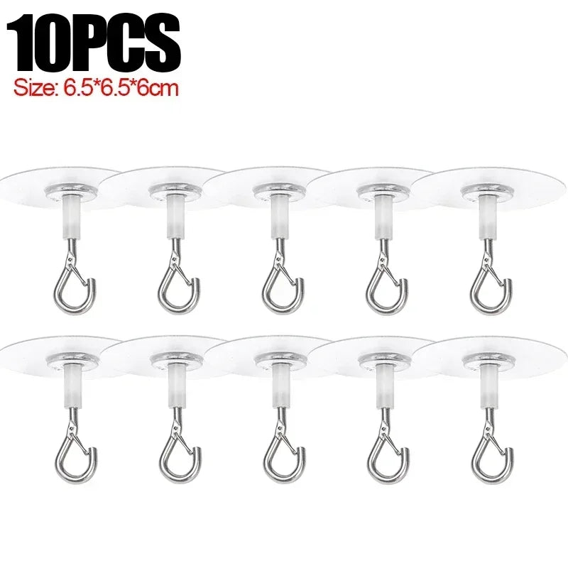 crochets transparents adhésifs modernes suspendre pots fleurs utilisation multiple PVC