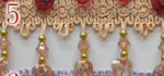 ruban decoratif dentelle coeurs 14 couleurs 6.5cm largeur mariage decoration elegante