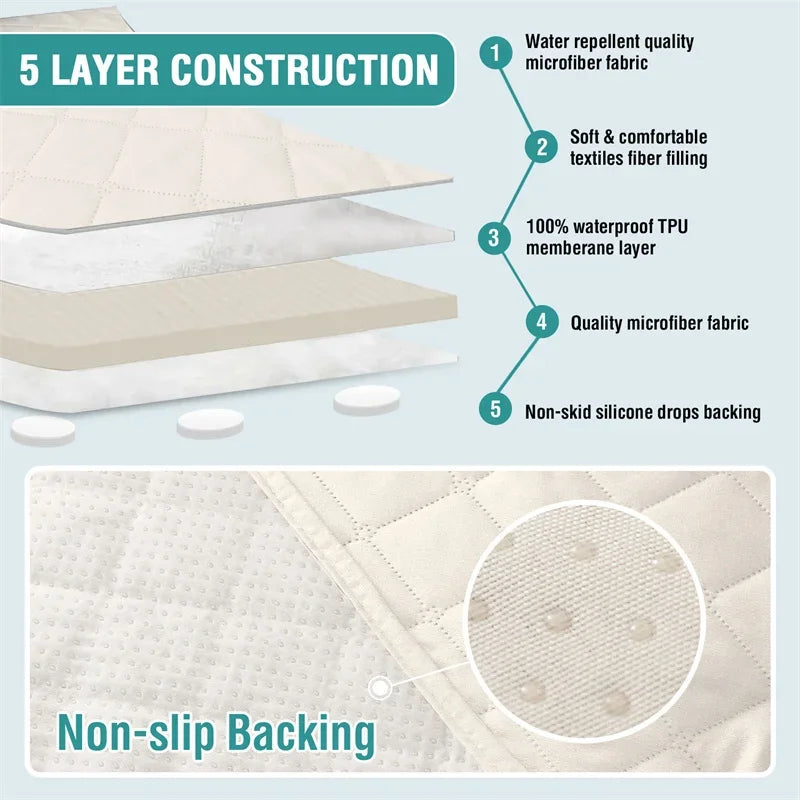 coussin protection canapé imperméable tissu microfibres beige clair quilté moderne lignes diagonales
