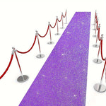 tapis pailleté violet moderne tapis sol tringles cordons mariage fête jardin festival cérémonieextérieurintérieur