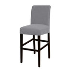 housse chaise haute moderne rayures horizontales gris opacité 28cm 45cm