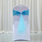 décoration chaise mariage sash papillon tulle organza couleur variée événementiel festive reception simple