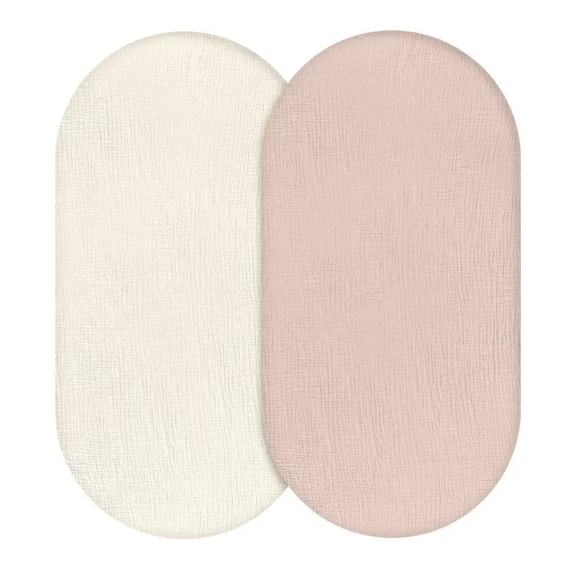 matelas bébé ovale texturé gaufré couverture drap béton arc ciel naturel minimaliste