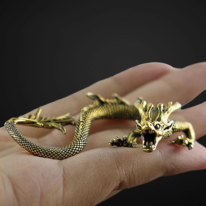 anneau or dragon artisanal ornement maison collection artisanat adhésif bronze cuivre antique