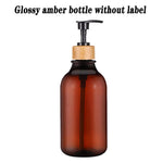 distributeur savon liquide cuisine pompe bois bouteille blanche noire vaisselle mains pot verre