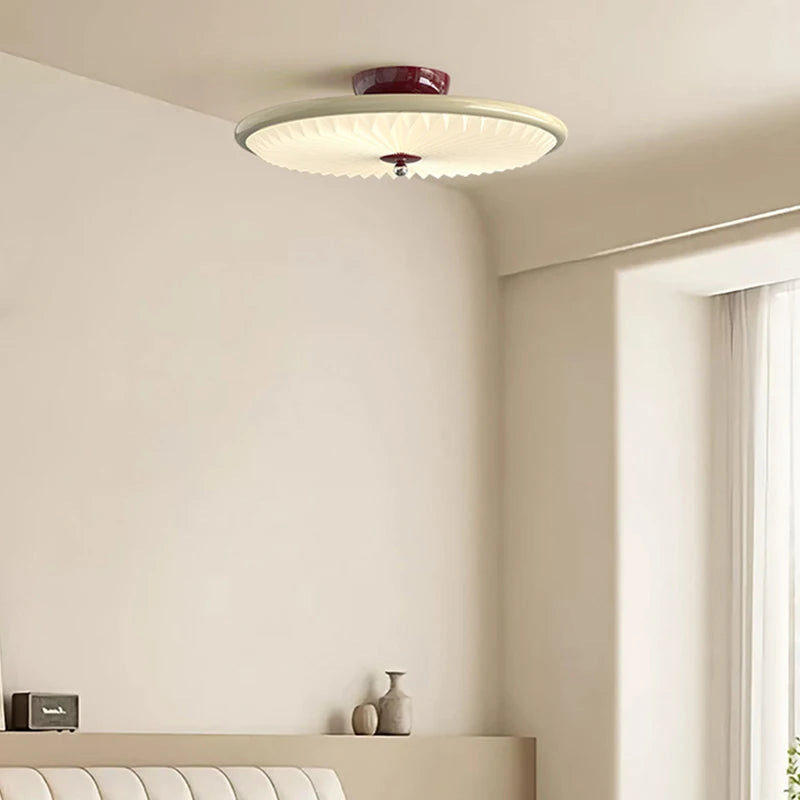 lampe moderne bois marron foncé géométrique sans ombre télécommande blanc