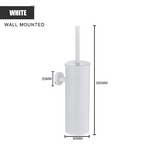 brosse wc inox fixe mur sol moderne chrome blanc or brushed gold