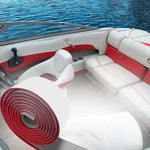 tapis sol rouge gris bateau adhésif grains riz moderne kayak yacht 2400x55mm