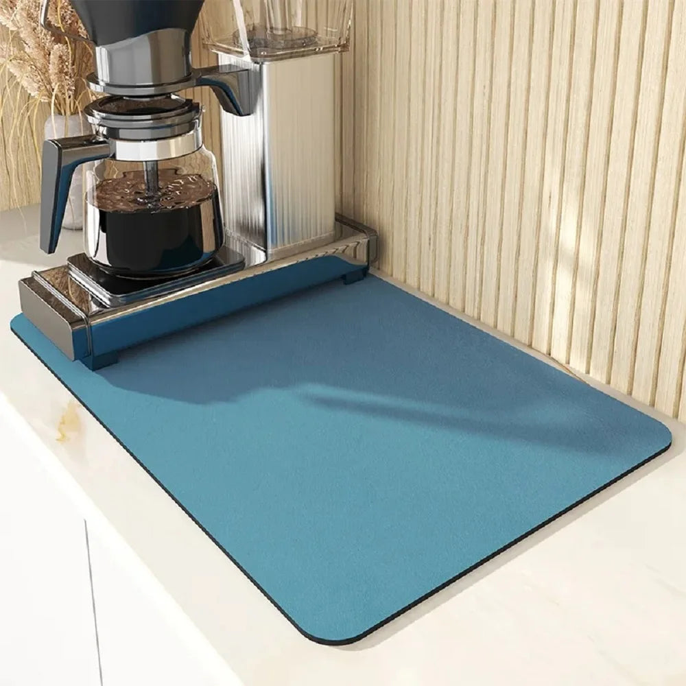 tapis cuisine absorbant rapide séchage antidérapant adhésif gris moderne 20x30 30x40 50x40