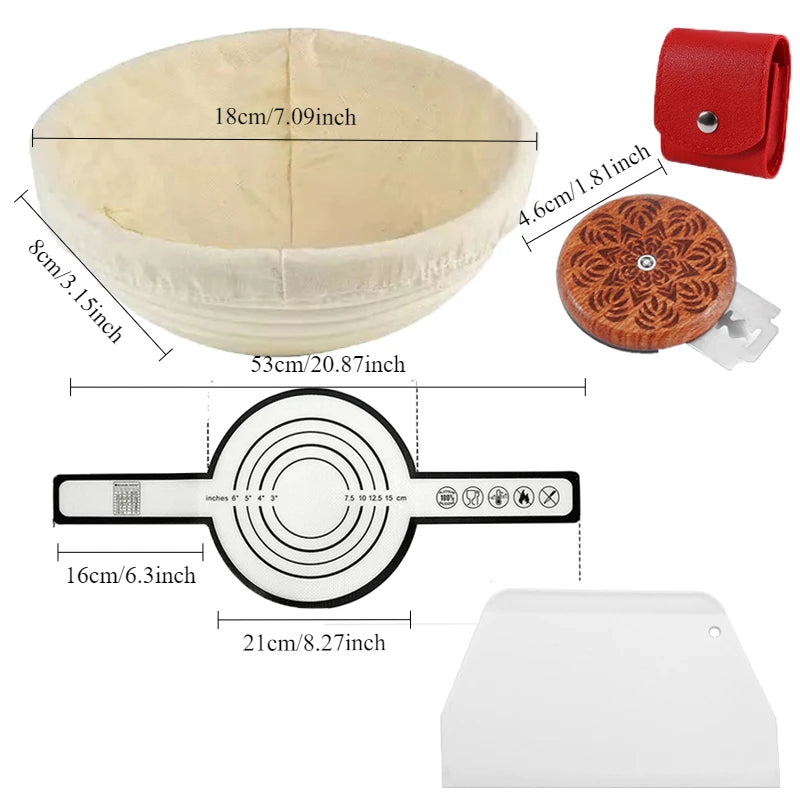 paniers pain rustique rayures horizontales beige clair fermentation pâte levée rotin naturel cuisson artisanale