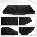 tapis séchage silicone noir rides relief moderne vaisselle facile nettoyer