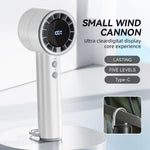 ventilateur portable led rechargeable moderne contrôle tactile noir violet beige