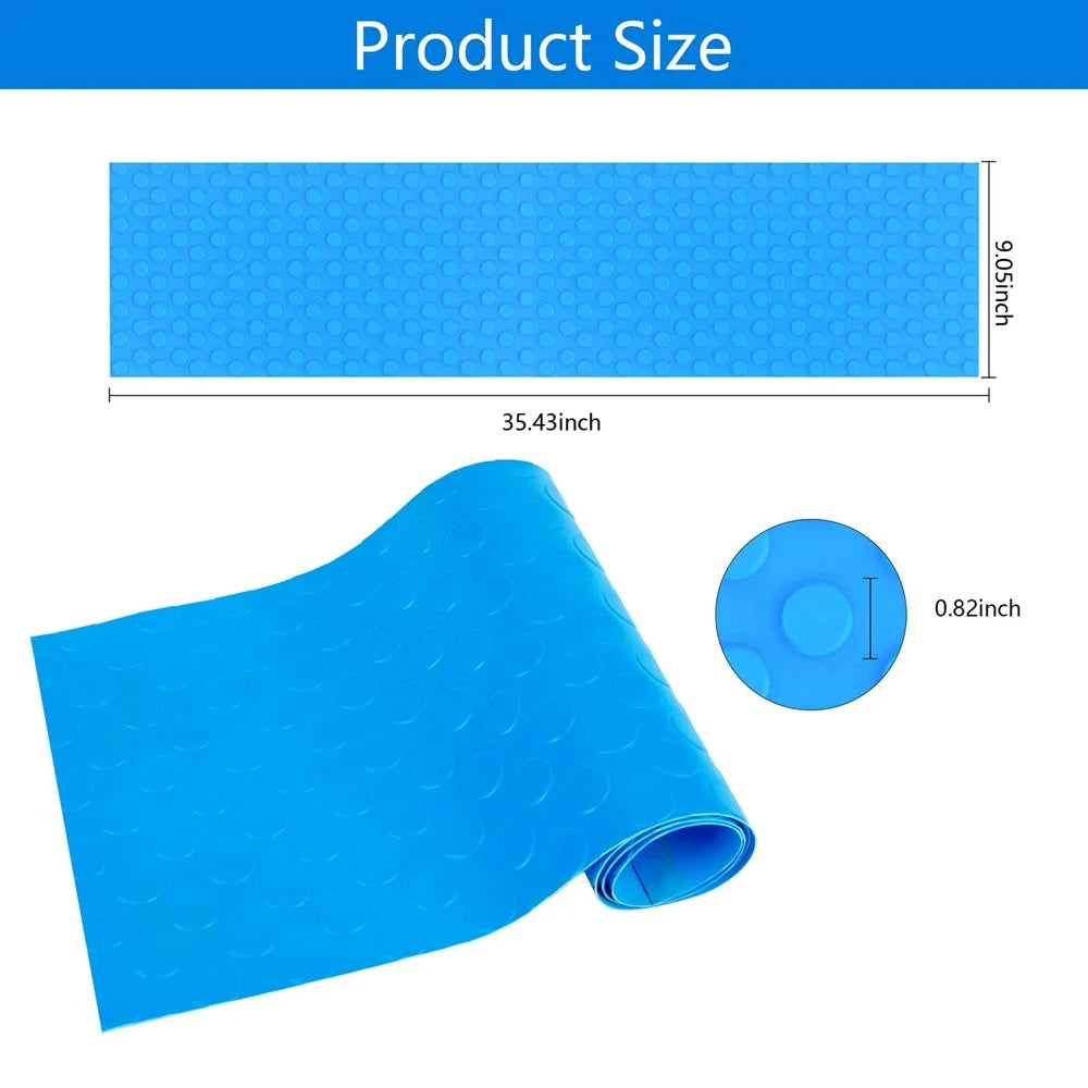 tapis antidérapant bleu diamanté piscine protection sol fond marin opalescent