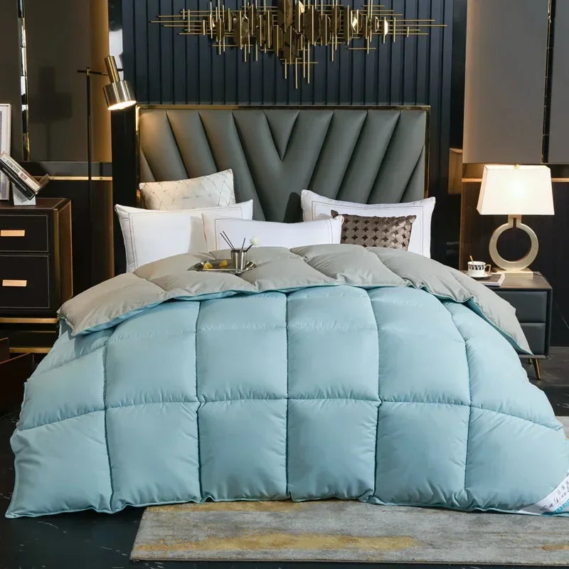 Couette d'hiver matelassée duvet d'oie noire