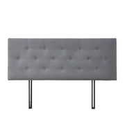 Tête de lit moderne rembourrée gris foncé pleine taille pour chambre à coucher élégante