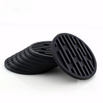 coasters silicone rayés moderne bleu gris noir orange beige marbre