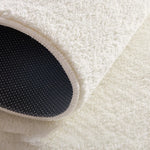 tapis moelleux polyester géométrique moderne fleurs rubans blanc bleu rose noir salon chambreextérieur