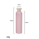 flacon cosmétique rose pâle 200ml 300ml bouchon blanc moderne salon