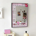 miroir decoratif retro cadre paint icone graphique opalescent stickers chambre coucher