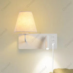 lampe murale moderne prise usb abatjour orientable blanc beigeclair