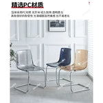chaise contemporaine transparente texture ondulée moderne coeurs adhésifs