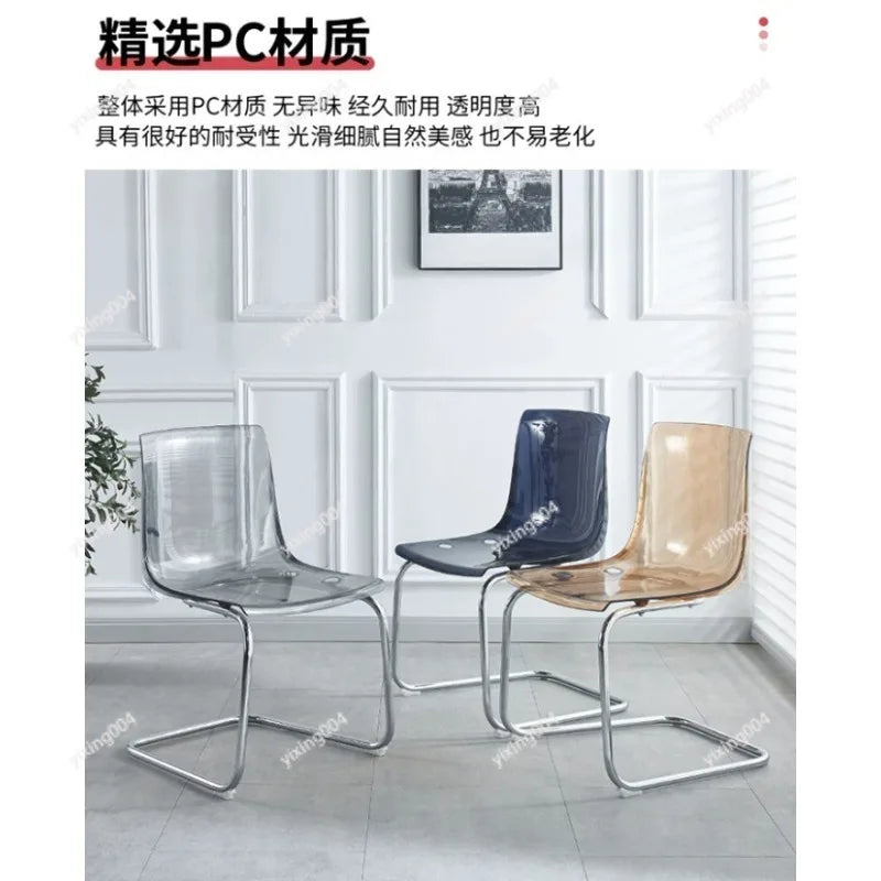 chaise contemporaine transparente texture ondulée moderne coeurs adhésifs