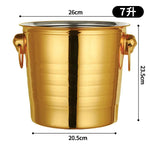 cuves glace acier inoxydable cuivre doré poignées métalliques classique moderne bar cocktails refroidissement 3l