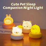 veilleuse animale cartoon mignonne tactile rose jaune blanc oreilles face chambre bébé