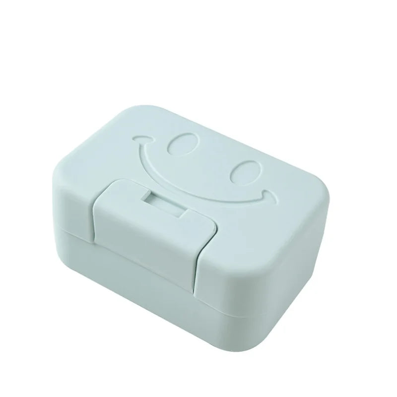 boîte savon moderne rose clair vert pastel violet sourire clips minimaliste maison