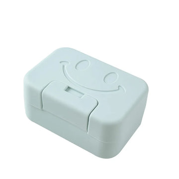 boîte savon moderne rose clair vert pastel violet sourire clips minimaliste maison