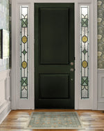 tapis floral classique vert clair tapisserie polyester 80x120 120x160 40x60