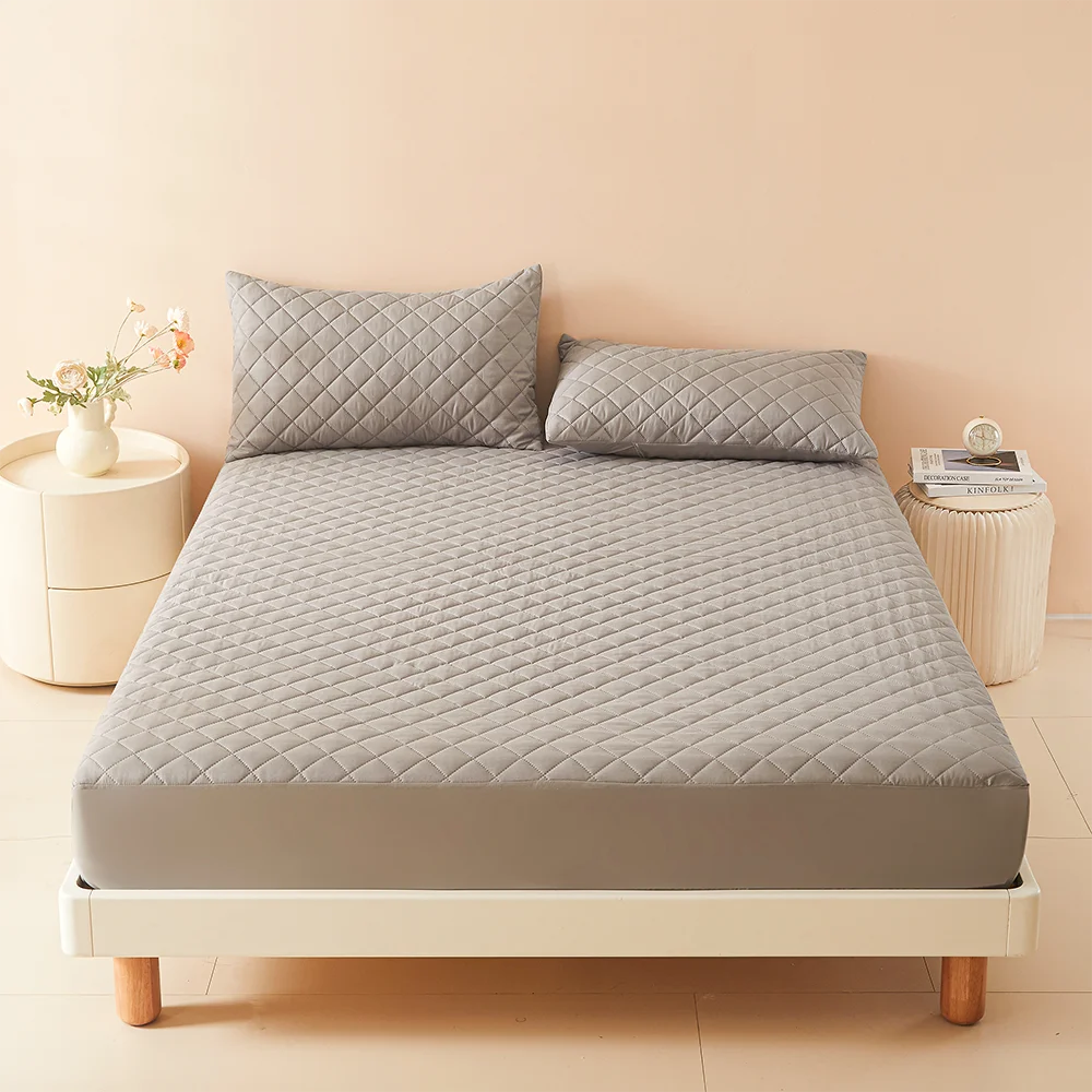 protège matelas bleu marine doux antibactérie imperméable 30cm quilté moderne