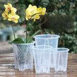 pot plante transparent moderne perforations clips intérieur extérieur 1pc 2pcs 5pcs