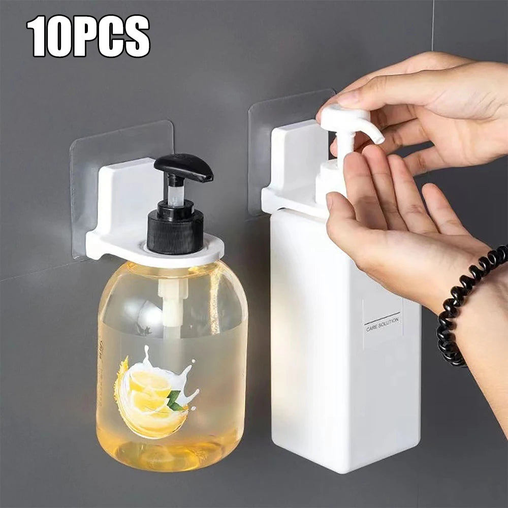 organisateur salle bain adhésif distributeur savon liquide moderne transparent blanc citron