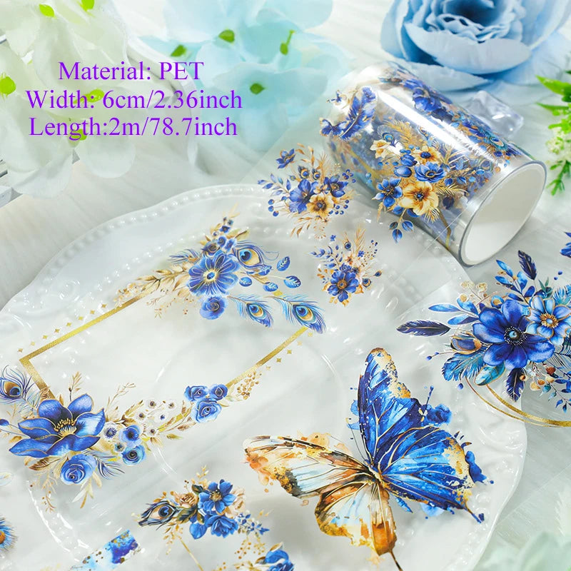 ruban adhésif décoratif motifs fleurs papillons animaux scrapbooking journal intime papeterie
