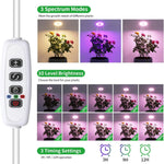 lampe led plante blanc moderne modes luminosité usb 48 diodes