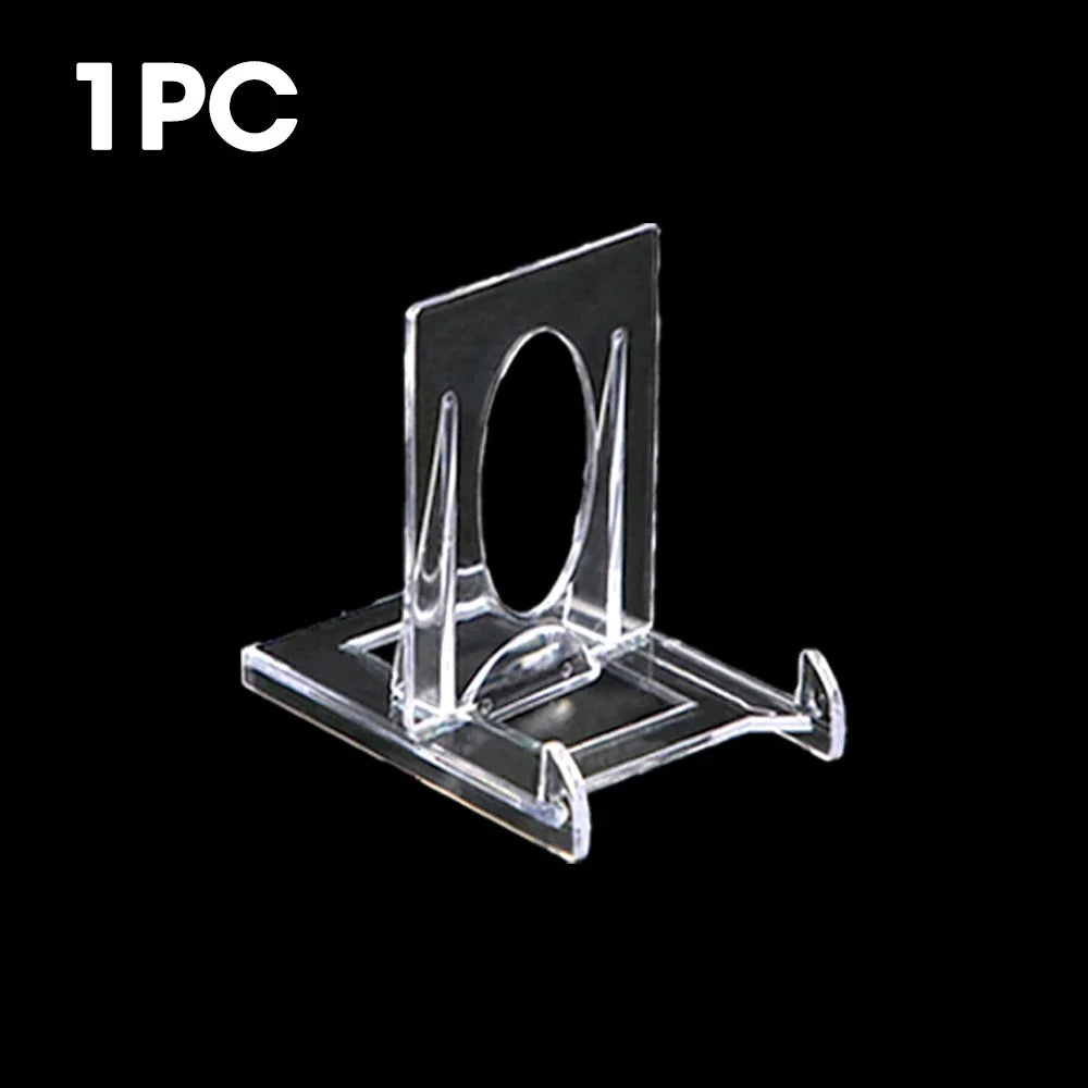 support tablette transparent moderne clips 7x12cm 8x15cm respectueux environnement utilisation multiple imperméable stockage salon