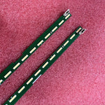 bande led vert blanc moderne salon clips connecteurs télévision 43 pouces