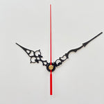 aiguilles horloge murales métal dorées noires blanches rouges modernes élégantes mouvement quartz fixations remplacent