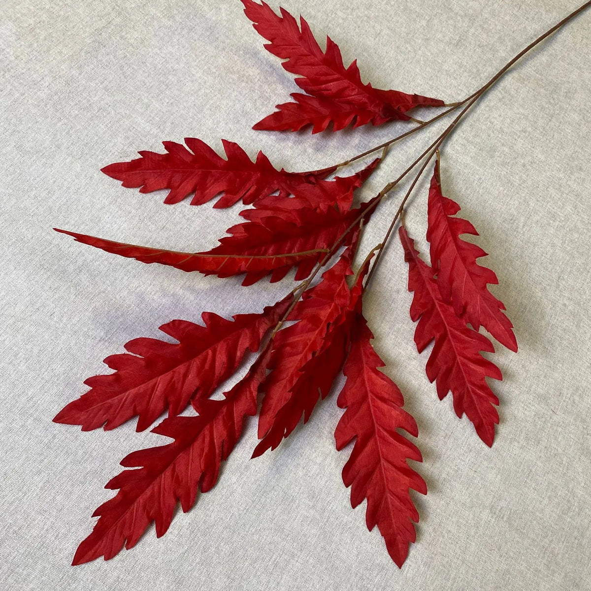 feuilles artificielles soie rose orange rouge vert bleu branche décorative extérieur naturelle maison salon