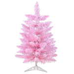 Détail de l'arbre de Noël rose rouge pour décoration intérieure