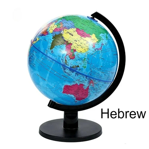 globe terrestre rotatif éducatif support décoration apprentissage carte géographique