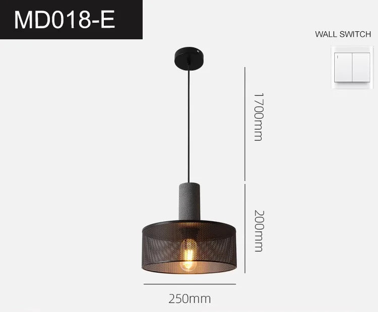 lampe suspendue moderne minimaliste blanc noir doré pendentif câble salon chambre étude